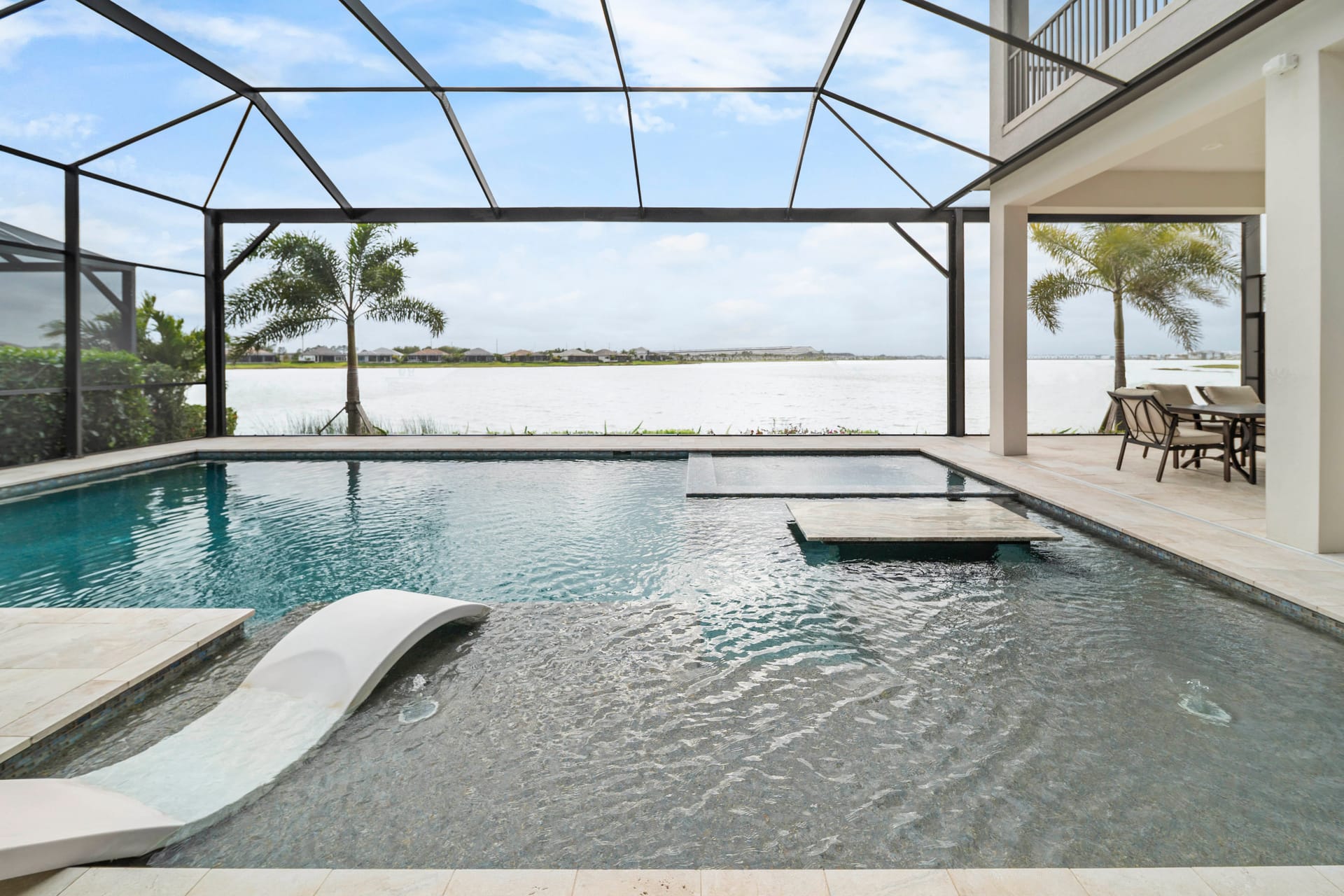 Custom freeform pool and spa by Swim Inc. - the pool design work Largo homeowners receive